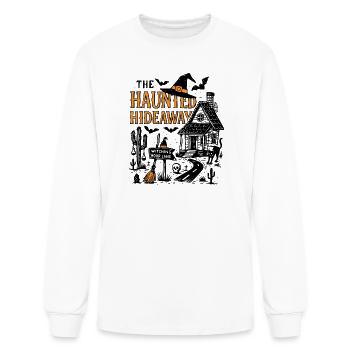 The Haunted Hideaway Witching Hour Lane Halloween - Men's Long Sleeve T-Shirt - white - Front