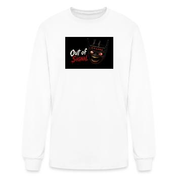Out of Signal - Horror Router Tech Art Print - Men's Long Sleeve T-Shirt - white - Front