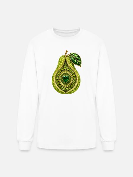 MAJESTIC PEAR ! - Men's Long Sleeve T-Shirt - white