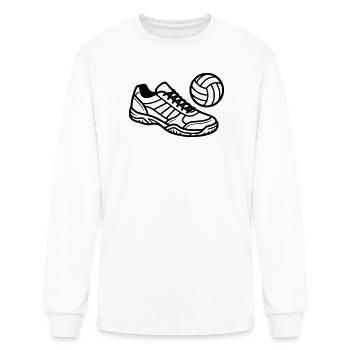 Volleyball Shoe Sneaker Volleyball Team Club - Men's Long Sleeve T-Shirt - white - Front