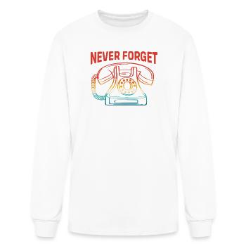 Rotary Dial Telephone - Men's Long Sleeve T-Shirt - white - Front