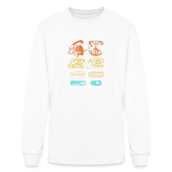 Vintage Rotary Dial Phones - Men's Long Sleeve T-Shirt - white - Front