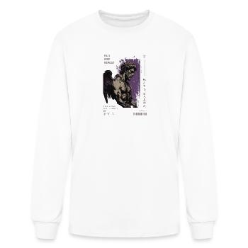 Fallen Angel in Purple Grunge - Men's Long Sleeve T-Shirt - white - Front