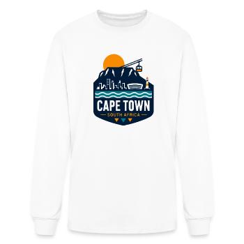 Cape Town Skyline Cable Car - Men's Long Sleeve T-Shirt - white - Front