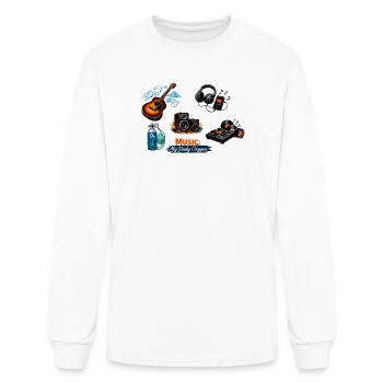 Music Oxygen: Daily Rhythm - Men's Long Sleeve T-Shirt - white - Front