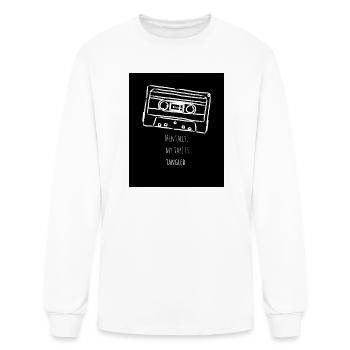 Mentally My Tape Is Tangled Retro Cassette - Men's Long Sleeve T-Shirt - white - Front