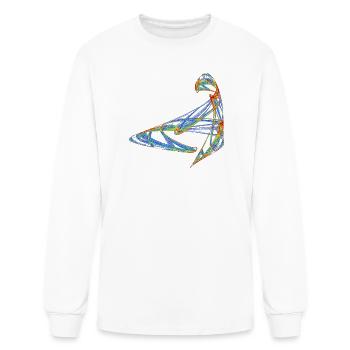 The Signature of Chaos – Fractal Art - Men's Long Sleeve T-Shirt - white - Front