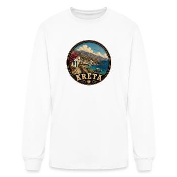 Crete Greece Mediterranean Island Holiday - Men's Long Sleeve T-Shirt - white - Front