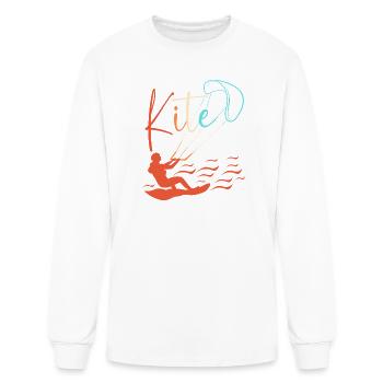 Kitesurfing Kite Water Sports - Men's Long Sleeve T-Shirt - white - Front