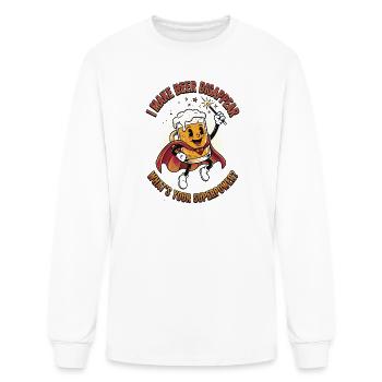 I Make Beer Disappear Craft Beer - Men's Long Sleeve T-Shirt - white - Front