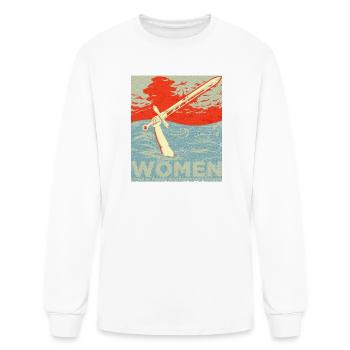 Swordwave Warrior Poster - Men's Long Sleeve T-Shirt - white - Front