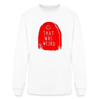 That Was Weird Gravestone - Men's Long Sleeve T-Shirt - white - Front