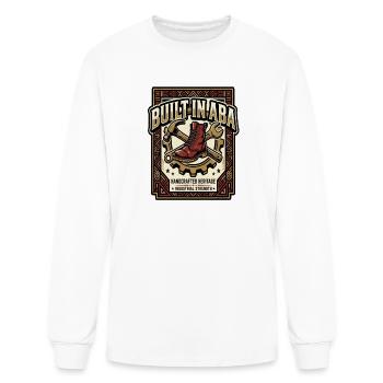 Construit à Aba - Artisanat Patrimonial Industriel - T-shirt à manches longues Homme - blanc - Devant