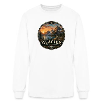 Parc national des glaciers Paysage naturel du Montana - T-shirt à manches longues Homme - blanc - Devant