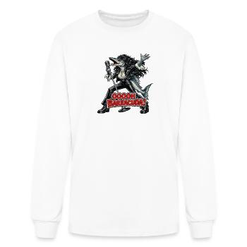 Barracuda Rock Shark Singer - Men's Long Sleeve T-Shirt - white - Front