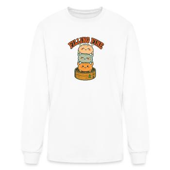 We gather and we eat dumplings - Men's Long Sleeve T-Shirt - white - Front