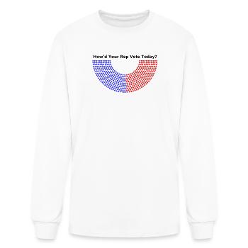How'd Your Rep Vote Today? - Men's Long Sleeve T-Shirt - white - Front