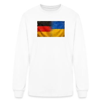 National Pride Germany Ukraine Origin - Men's Long Sleeve T-Shirt - white - Front