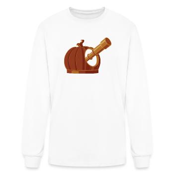 Brass Pumpkin Telescope - Men's Long Sleeve T-Shirt - white - Front