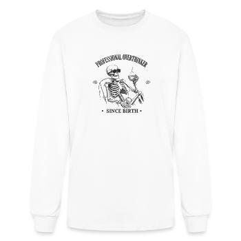 Professional Overthinker Since Birth - Men's Long Sleeve T-Shirt - white - Front