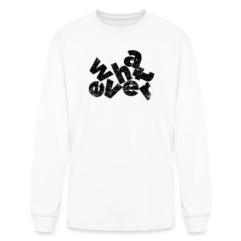Funny Whatever Sarcastic Slang Sassy what evs - Men's Long Sleeve T-Shirt - white - Front