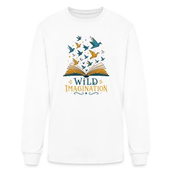 Origami Birds Escaping a Storybook - Men's Long Sleeve T-Shirt - white - Front
