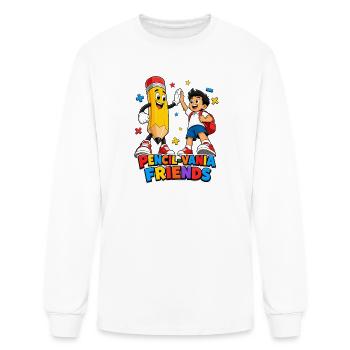 Pencil-Vania Mates: Youth Buddy Fun - Men's Long Sleeve T-Shirt - white - Front