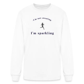 I’m not sweating I’m sparkling - Men's Long Sleeve T-Shirt - white - Front