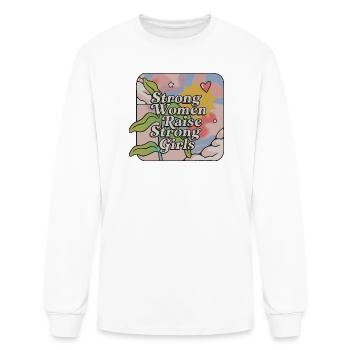 Strong Women Raise Strong Girls - Men's Long Sleeve T-Shirt - white - Front