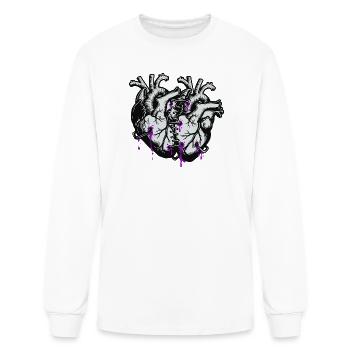 stitched hearts - Men's Long Sleeve T-Shirt - white - Front