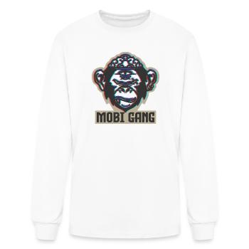 T-shirt MOBI GANG Monkey Face | Logo de la mascotte urbaine - T-shirt à manches longues Homme - blanc - Devant