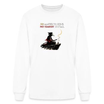 No Tempest To Fear - Ronin Samurai Stoic Mindset - Men's Long Sleeve T-Shirt - white - Front