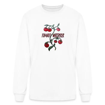 Tomato Whisperer Plant Art - Men's Long Sleeve T-Shirt - white - Front