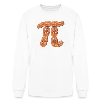 Pi Day Mathematics Pecan Pie - Men's Long Sleeve T-Shirt - white - Front