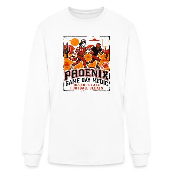 Phoenix Game Day Medic Desert Football - Men's Long Sleeve T-Shirt - white - Front