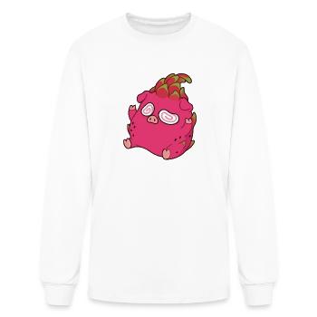 Dizzy Dragon Fruit Pig - Men's Long Sleeve T-Shirt - white - Front