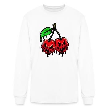 SPOOKY_CHERRIES - Men's Long Sleeve T-Shirt - white - Front