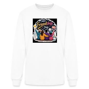 Friendship Day Crew Hug - Men's Long Sleeve T-Shirt - white - Front