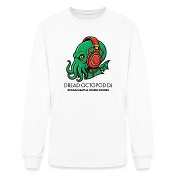 Dread Octopod DJ Reggae Échos Cosmiques Art - T-shirt à manches longues Homme - blanc - Devant