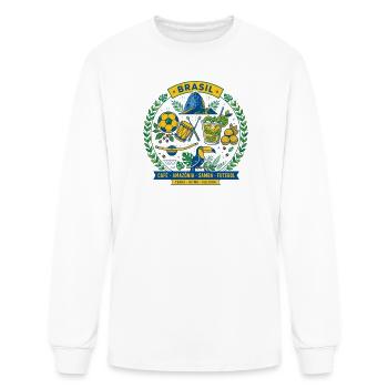 Brasil Culture - Men's Long Sleeve T-Shirt - white - Front