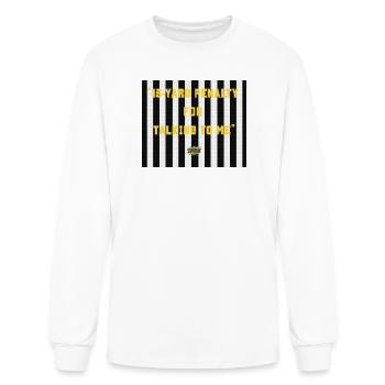 15 Yard Penalty For Talking To Me Ref Shirt - Men's Long Sleeve T-Shirt - white - Front