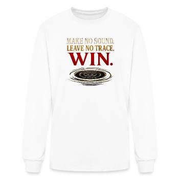 Make No Sound Leave No Trace WIN - Ninja Gym Gift - Men's Long Sleeve T-Shirt - white - Front