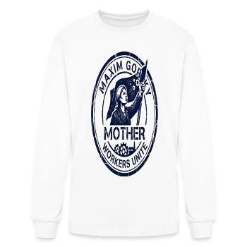 Mother Workers Unite Emblem - Men's Long Sleeve T-Shirt - white - Front
