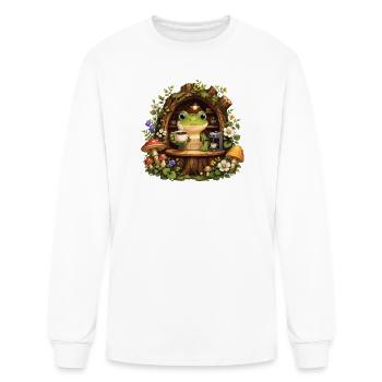 Forest Frog Café - Men's Long Sleeve T-Shirt - white - Front