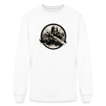 Shadow Katana Circle - Men's Long Sleeve T-Shirt - white - Front