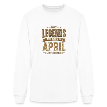 Not All Legends Are Born In April - Men's Long Sleeve T-Shirt - white - Front