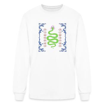 Luminous Serpent and Om Orbs - Men's Long Sleeve T-Shirt - white - Front