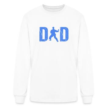 Fathers Day Martial Arts Taekwondo Dad - Men's Long Sleeve T-Shirt - white - Front