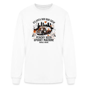 Nurse Atlanta Boo Boo Crew Spooky Halloween - Men's Long Sleeve T-Shirt - white - Front