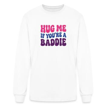 Hug Me If You're a Bad Die - Men's Long Sleeve T-Shirt - white - Front